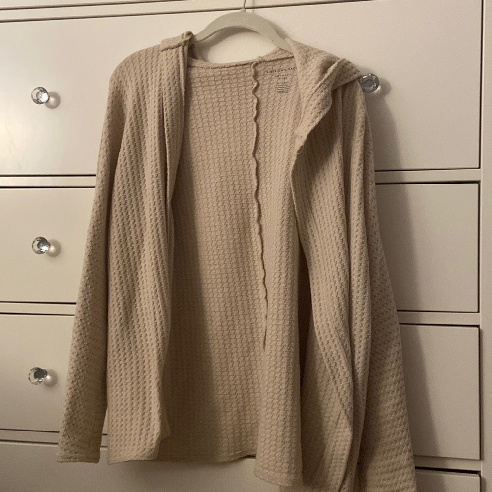 American eagle XS cardigan beige